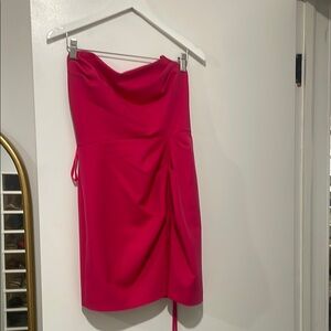 Vibrant Pink Strapless Dress